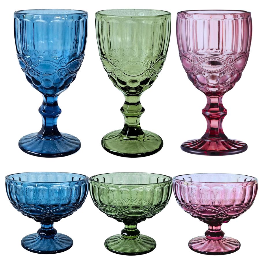 Mgoblets ASSORTED GLASS REGAL GOBLETS