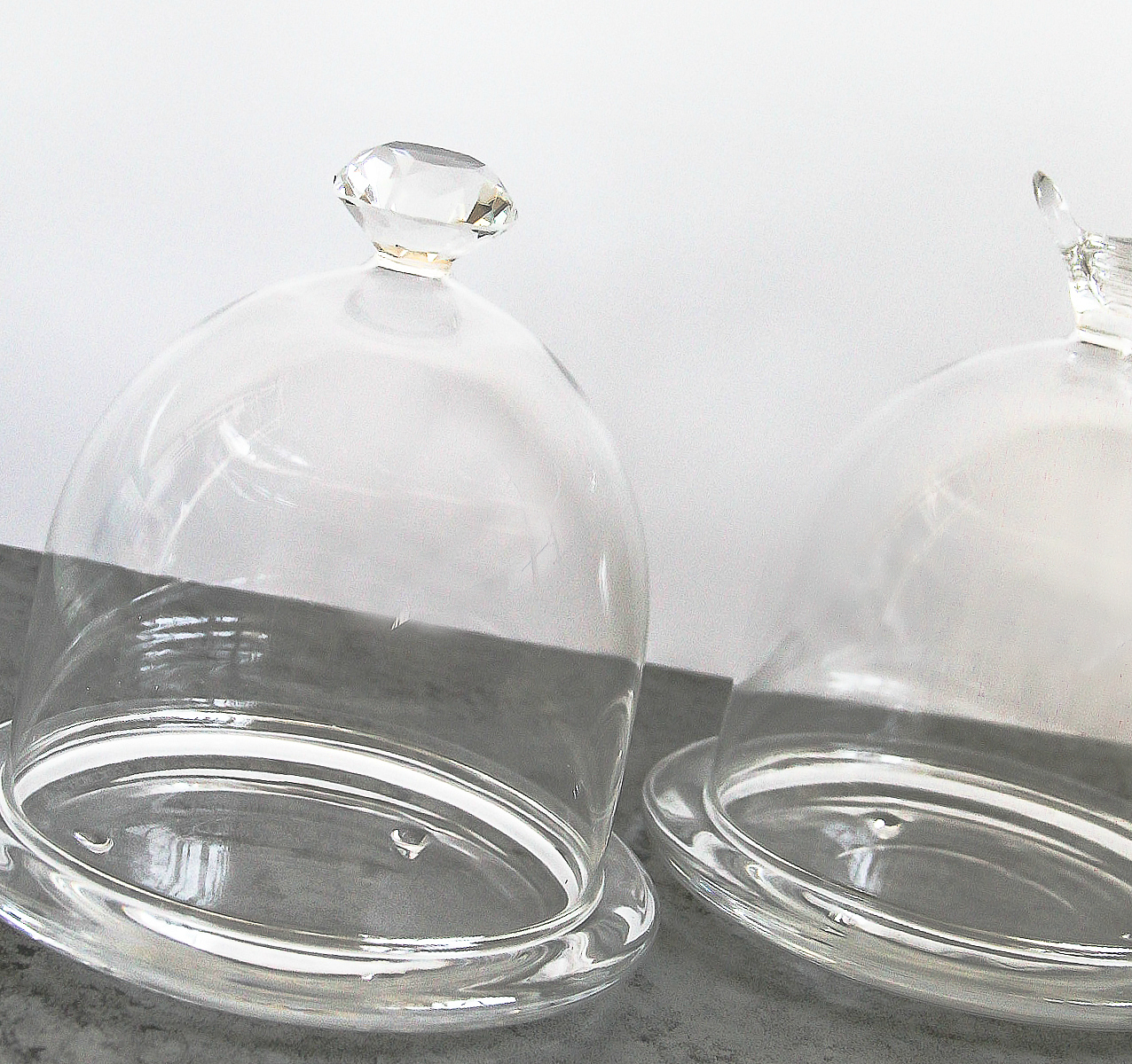 GLASS DIAMANTE TOPPER DOME WITH BASE | TRUFFULA FOREST